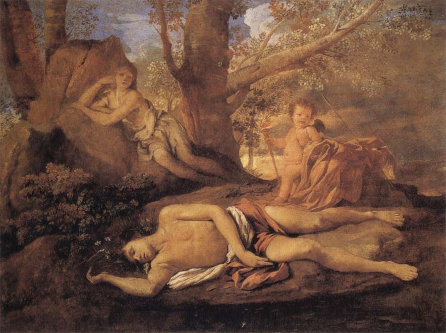 Nicolas Poussin E-cho and Narcissus